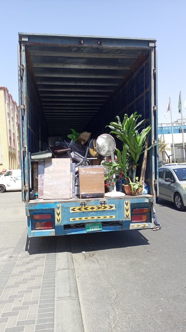 Moving Truck on Road